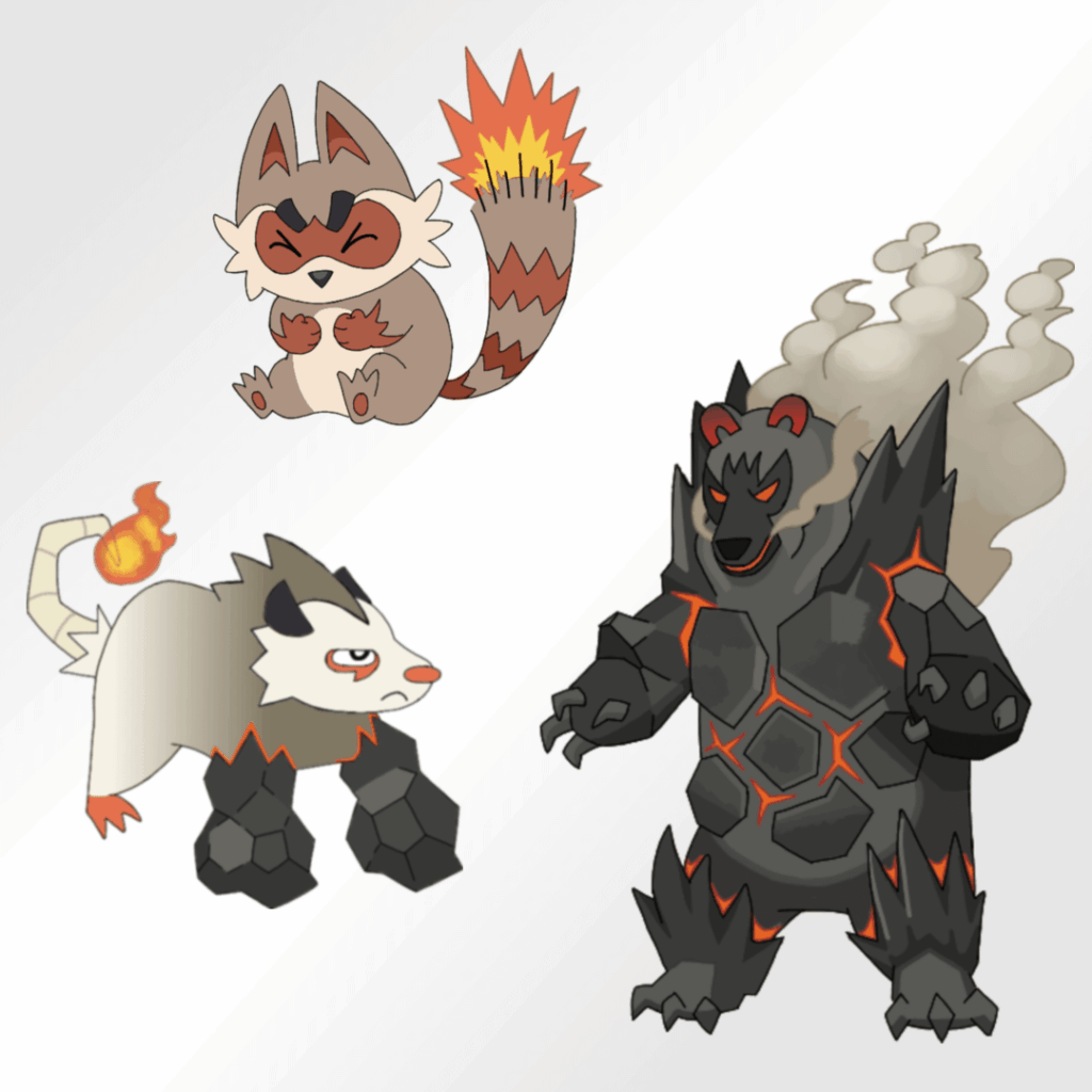 Fire starters for my Midwest fakemon region