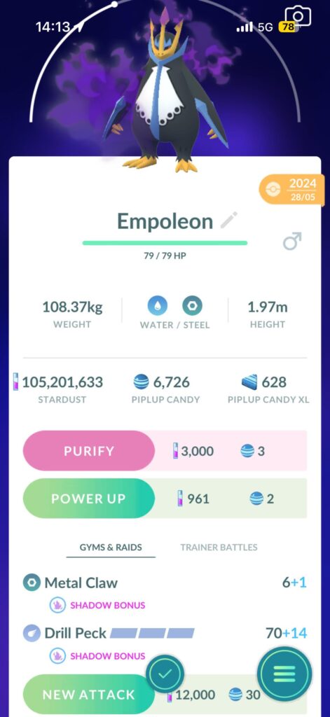 Piplup CDC Hydro Cannon is not turned on