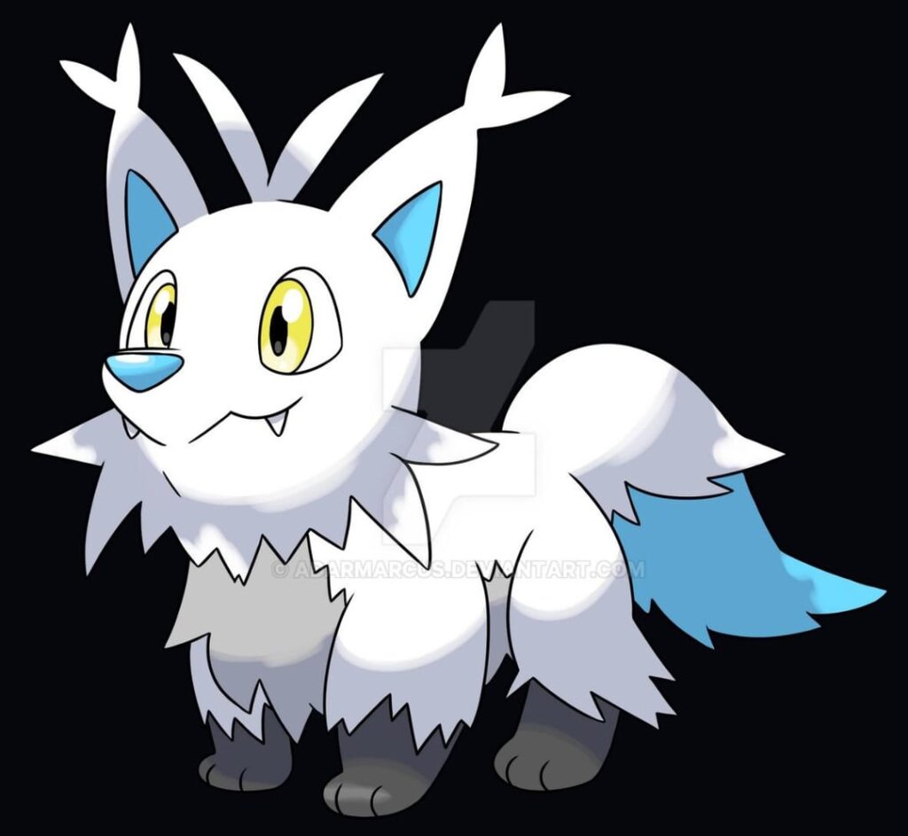 Ice Electric Wolf Fakémon | Artwork By [adarmarcus]