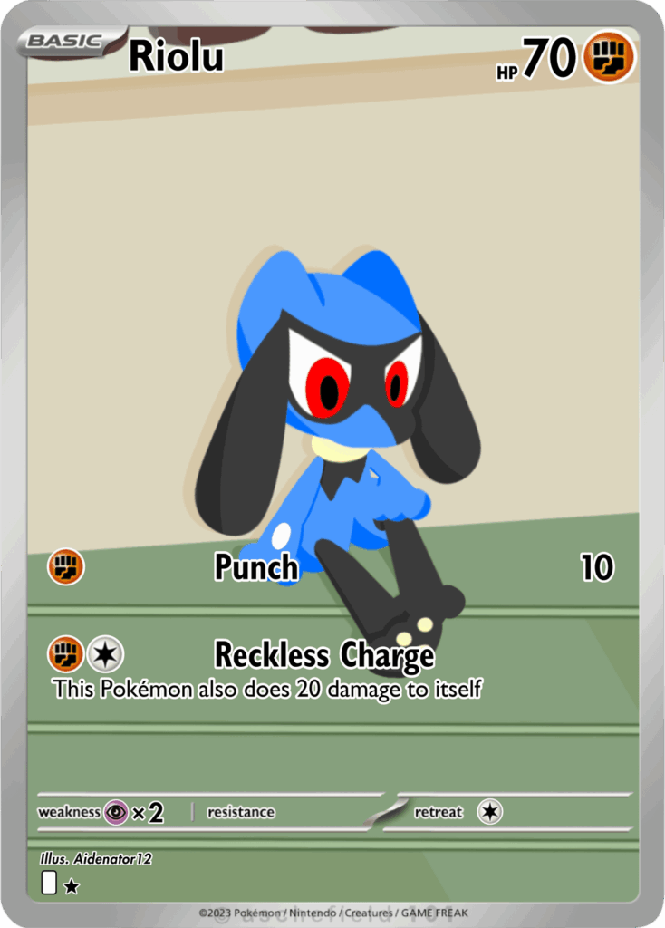 I made my own Pokemon Card!