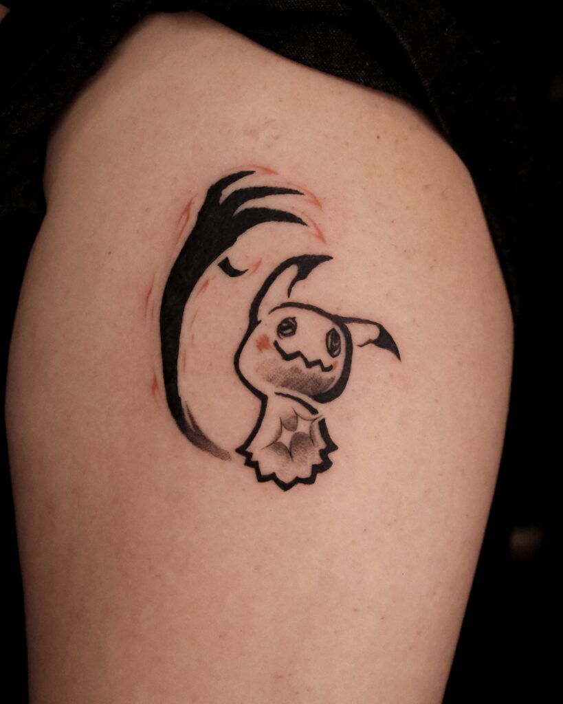 (OC) mimikyu tattoo done by me