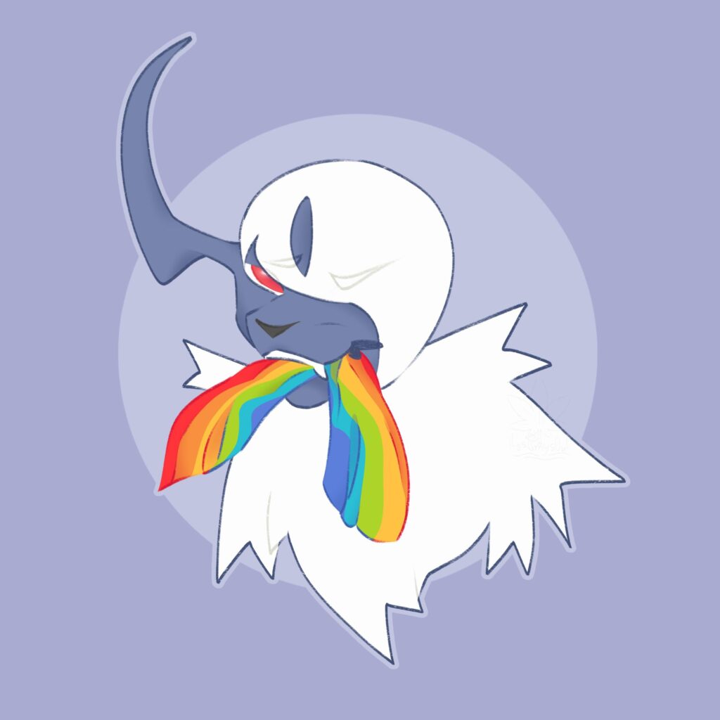 Absol says happy pride 🏳️‍🌈