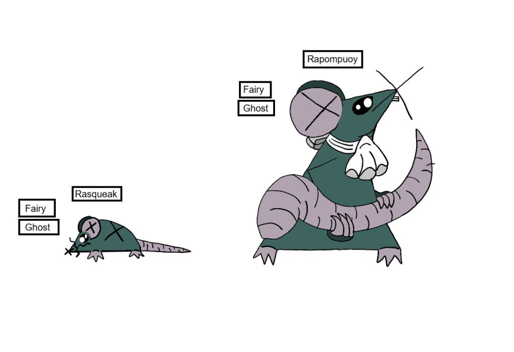 How could I have made these fakemon designs better, they're baised off being pompous, phantoms, because they move and clean things in homes while people are asleep like how ghosts move things, and broken cat toys