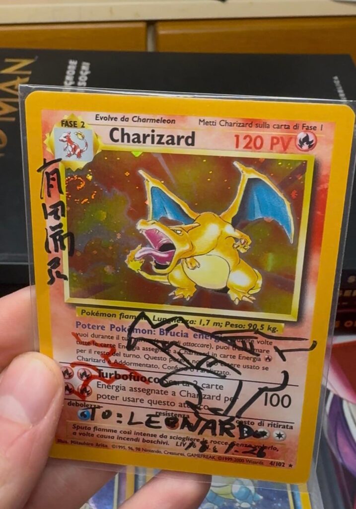 Mitsuhiro Arita sketched my first 1999 Charizard