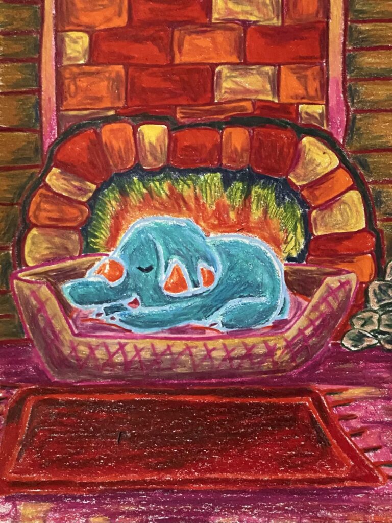 A cozy Phanpy design I made for a custom cards✌️