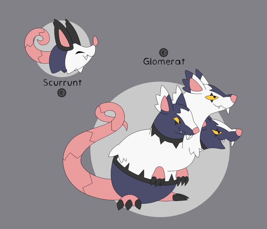 rat king based fakemon (oc)