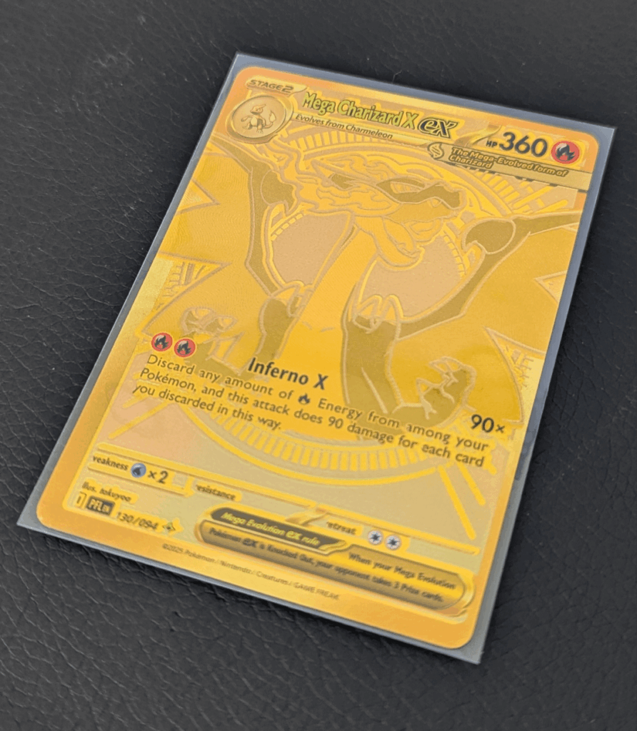 Pulled hilariously off center Gold Zard