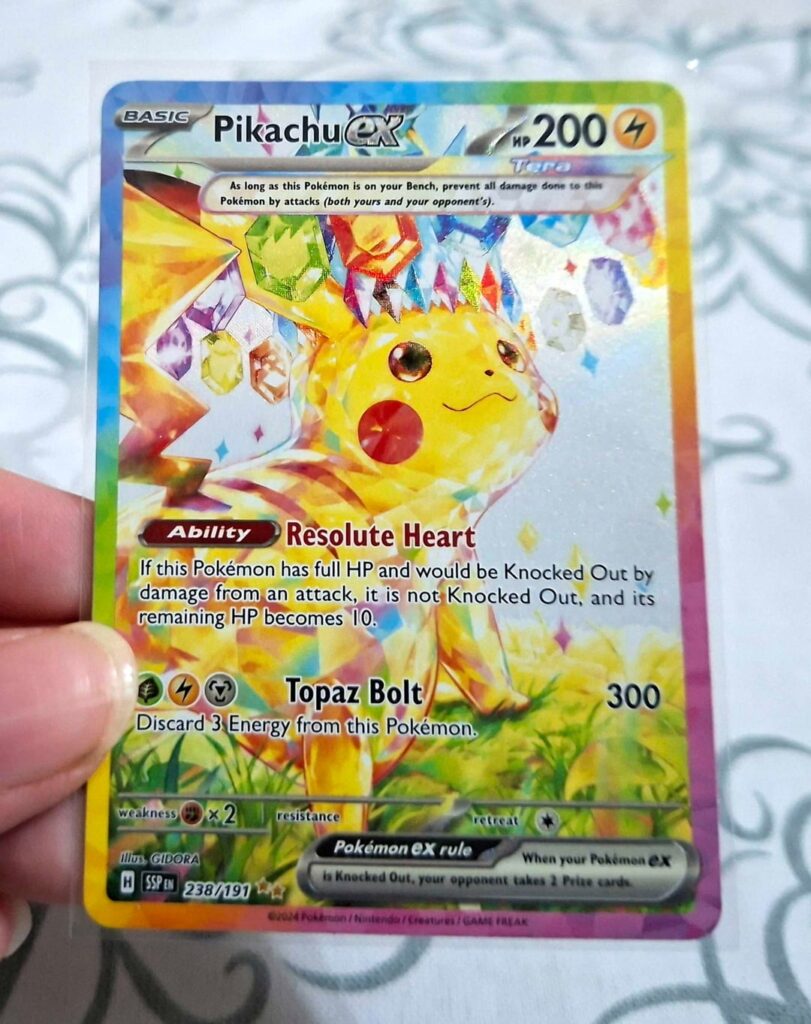 I pulled the SIR Pikachu from Surging Sparks! :D