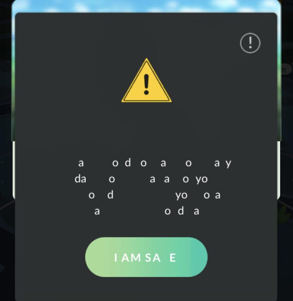 PoGo asking if im safe… uhhhh, pogo are YOU safe?