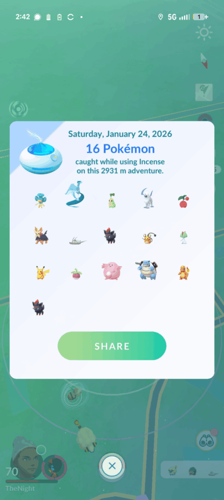 G. Arty caught. Multiple birds on this trail