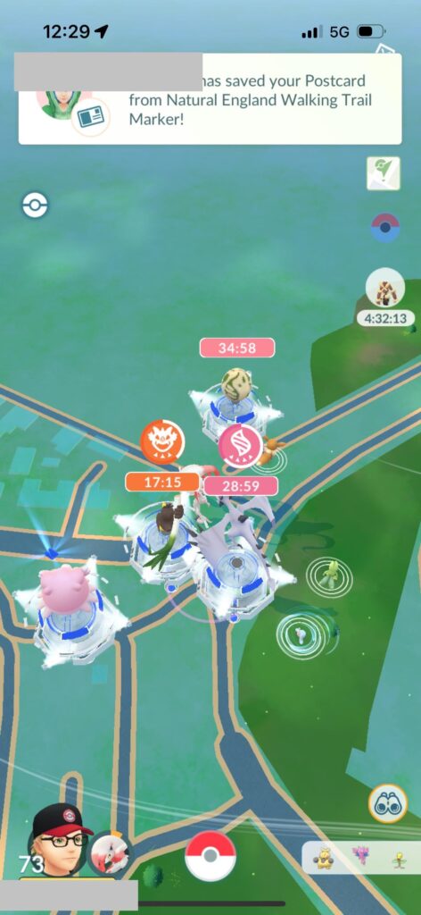 I recently visited my friend who lives in a small village. This is Pokémon Go from his living room…