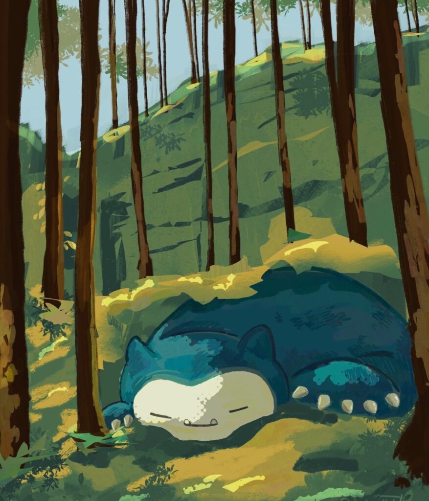Snorlax taking a nap- by me :)