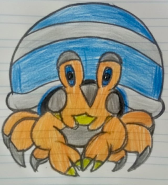 Krustiny: El Pokémon Crustáceo Tipo: Metashell: El Pokémon Camuflaje Tipo: Bicho/Acero