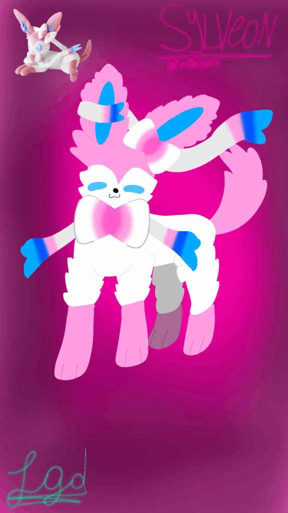 I made a kinda fluffy Sylveon