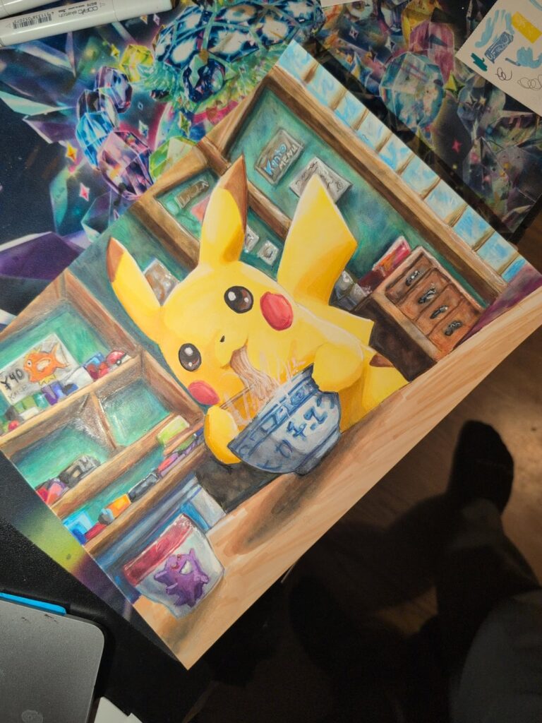 Drawing I did to inspire warmth during last weekend's storm!