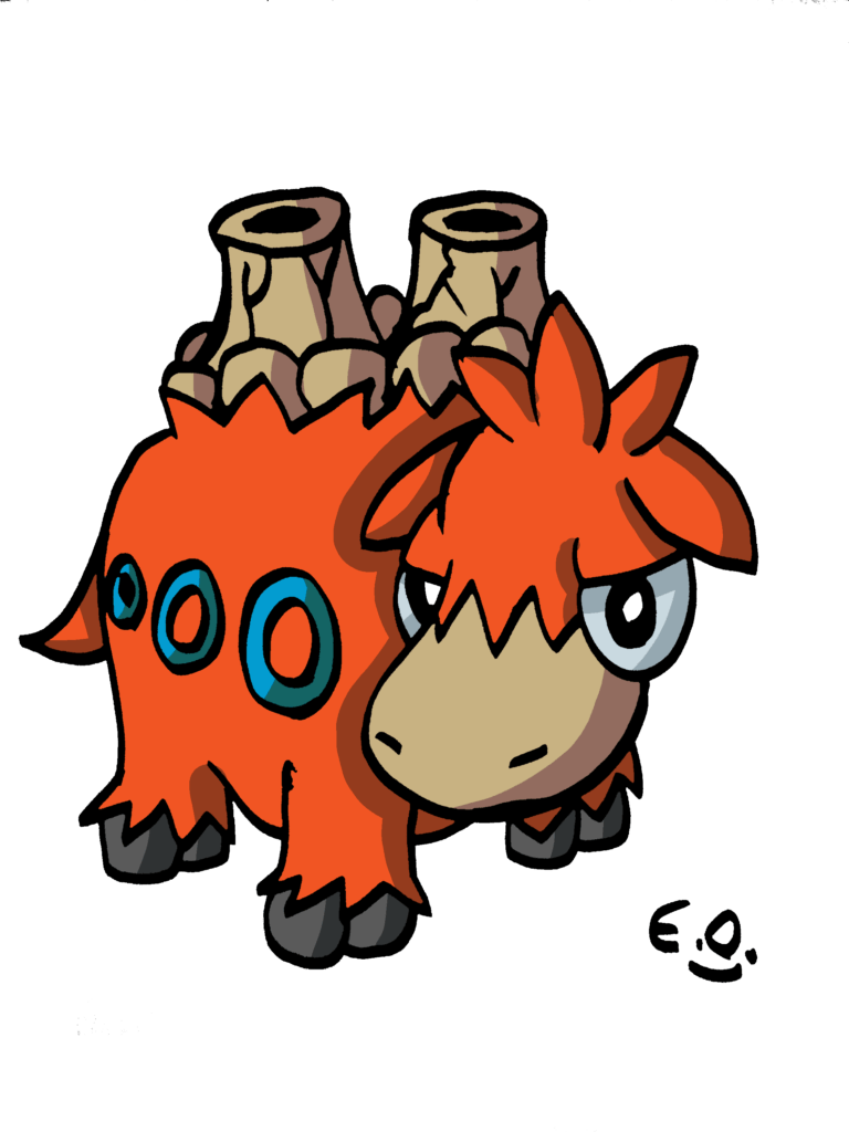 [OC] My drawing of Camerupt