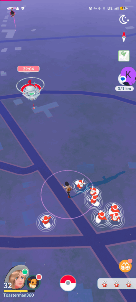 Erm....my pokémon go wouldn't load in and then when it did all of these guys appeared and then I drove for a bit longer and they appeared again?