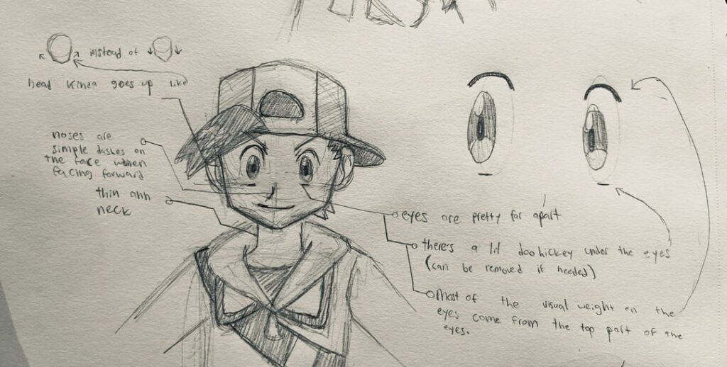 Did an anime art style study using Pokémon characters