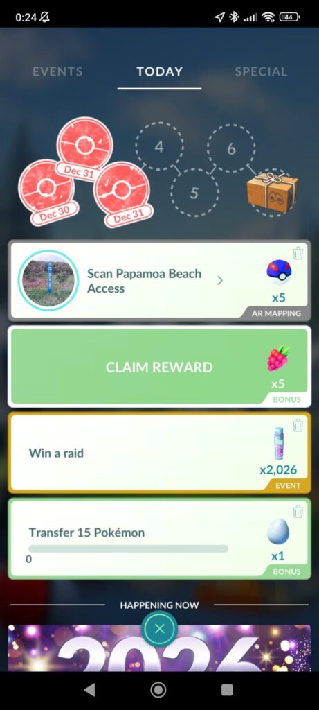 31st 2025/1st 2026 Weekly Stamp Glitch??