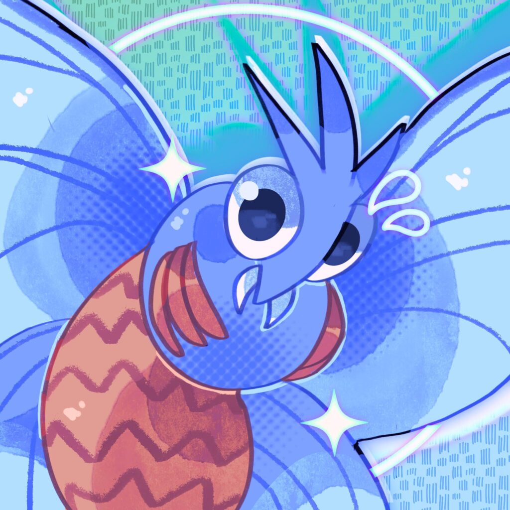 [OC] Shiny Venomoth!