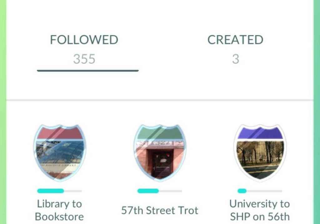 Is there a maximum number of unique routes/route badges shown?