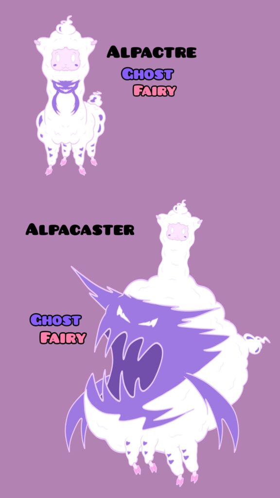 fakemon 31122025 : Alpactre, Alpacaster