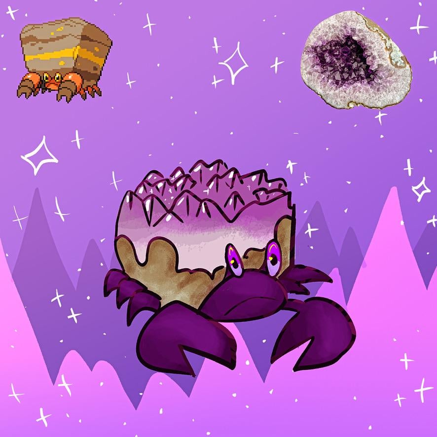 Crustle & Amethyst pokefusion
