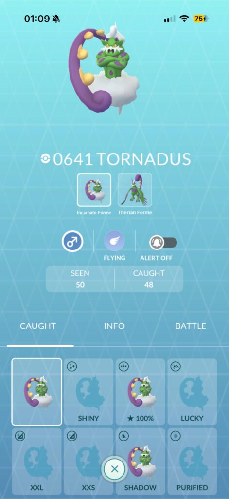 Shiny Tornadus extremely low rate?