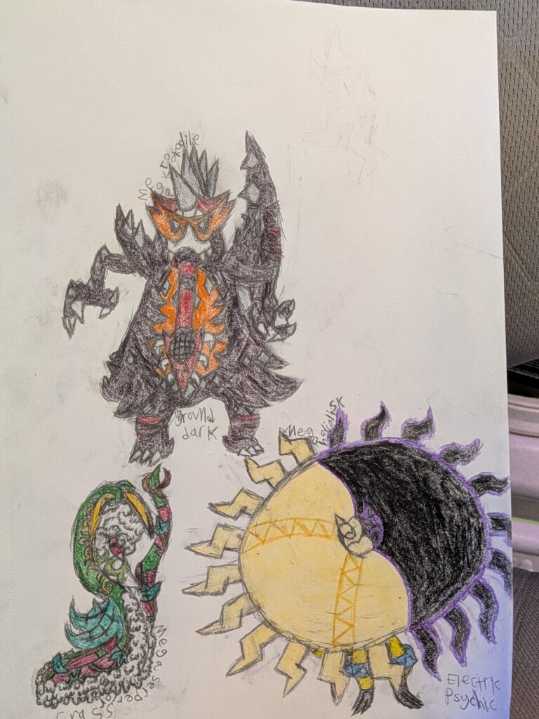 Mega krookodile, mega serperior and mega heliolisk