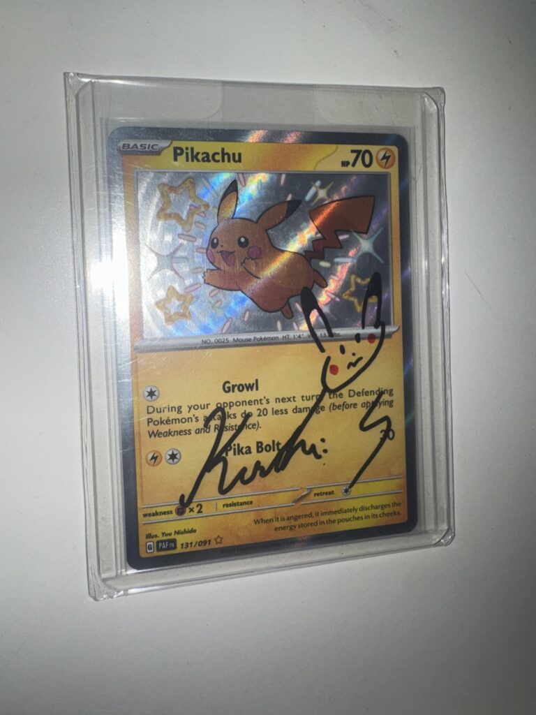 I got this signed Pikachu as a gift few years back just found it