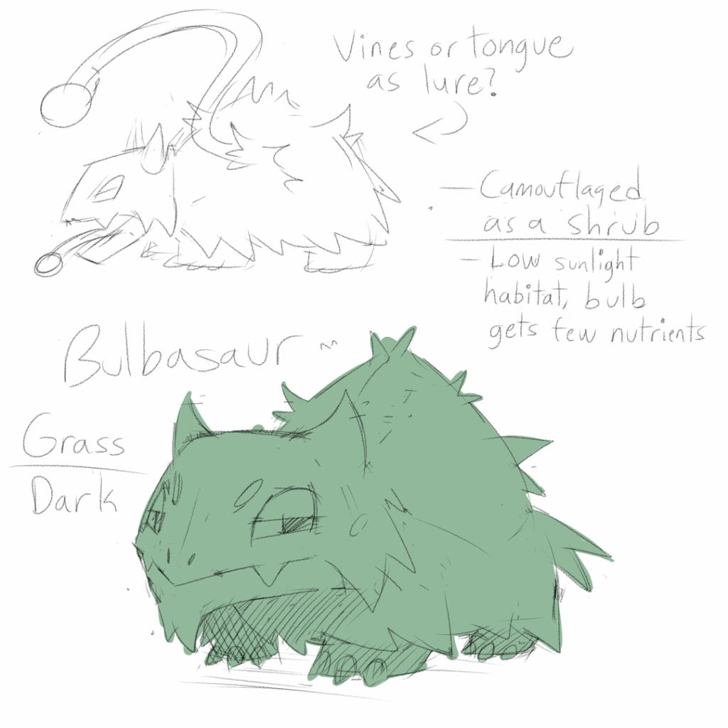 Looking for feedback on Bulbasaur line regional forms