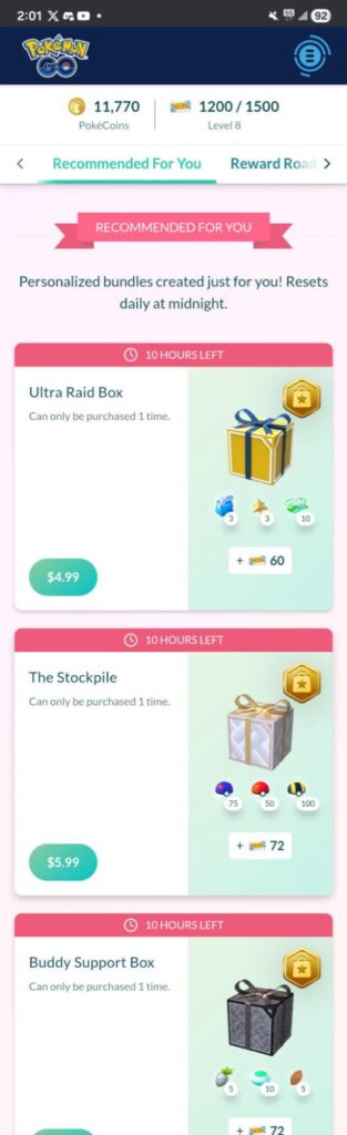 “Recommended for you” personalized bundles in web store don’t appear for me?