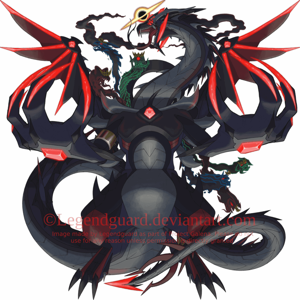 Shadogaire Omega Form (v7), aka the most challenging fakemon I've ever done