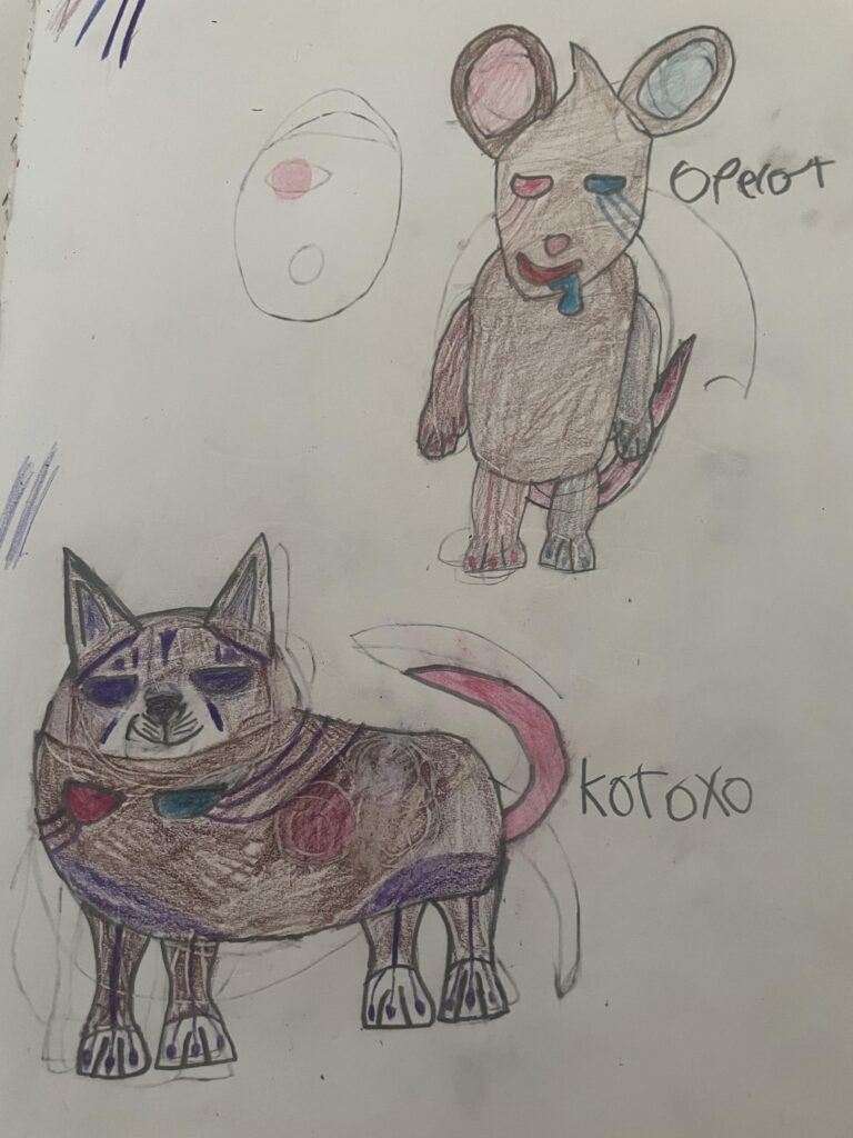 Meet the early route rodent and regional cat of my Russia based region, Mazemyla: Operat and Kotoxo.  Based on Siberian cat, operant conditioning, and toxoplasmosis.