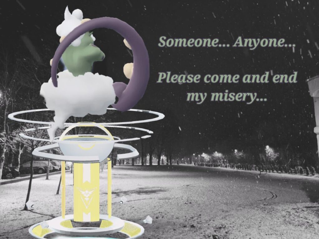 Raid Hour from the perspective of Tornadus is depressing: