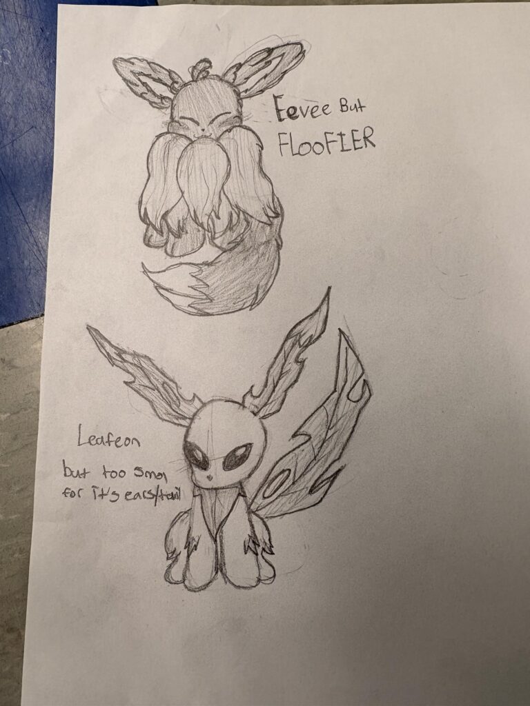 Lil Eevee doodles