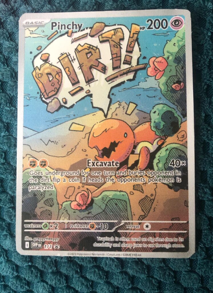 Custom card of my level 69 Trapinch in pokemon sword