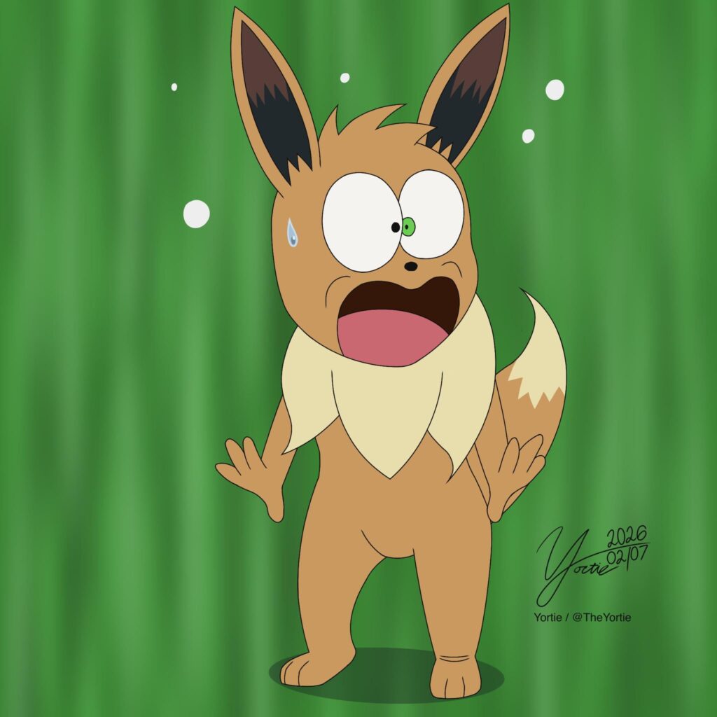 Eevee is scared!! [OC]