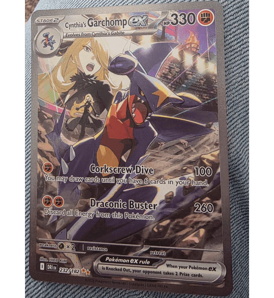 Second day collecting and pulled Cynthia's Garchomp.