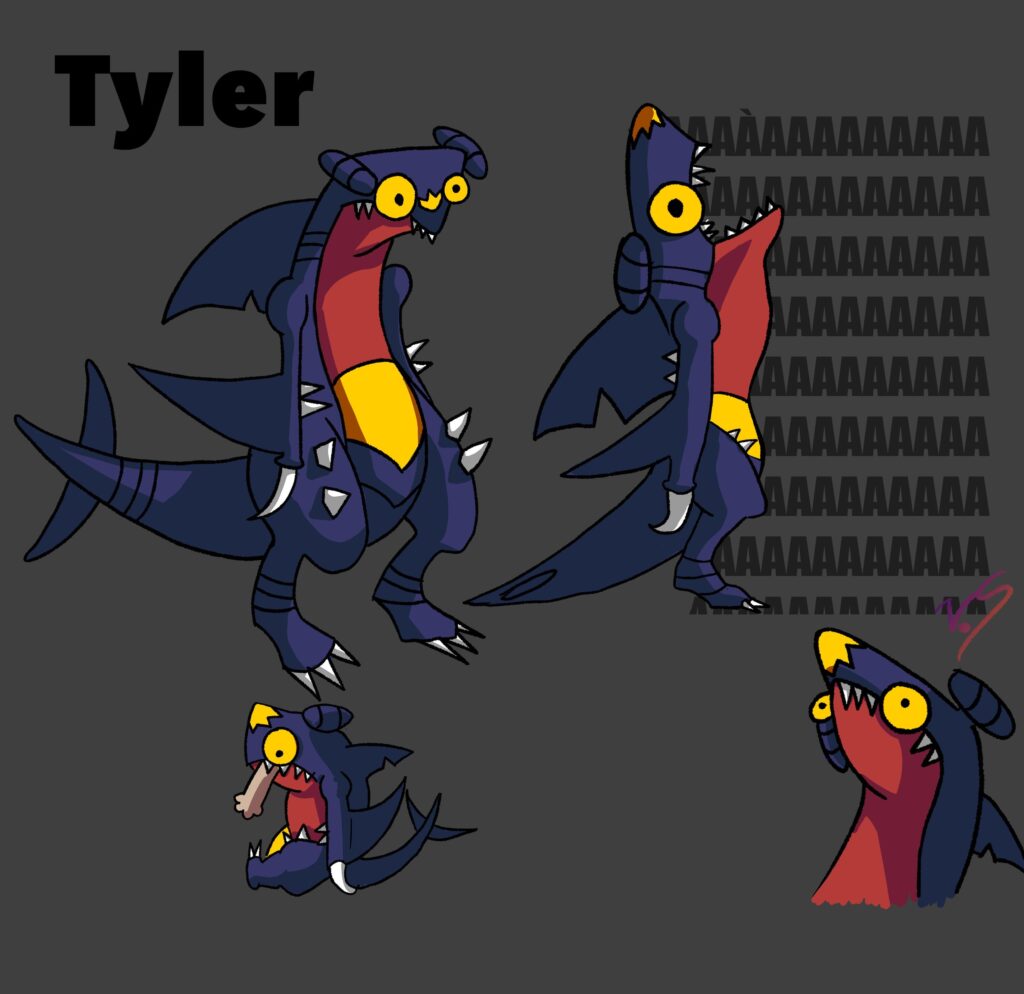 Did a random nuzlocke with some buddies, this was our starter [OC]