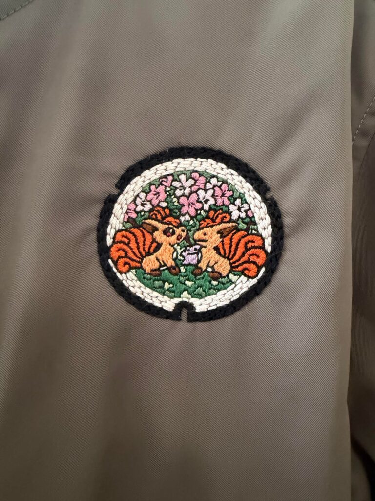 I embroidered one of the Pokémon manhole covers!