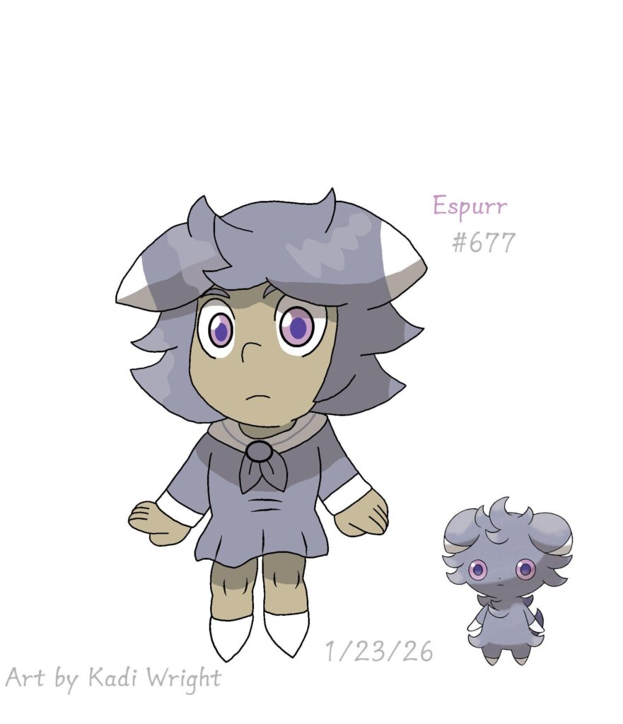 Espurr, the restraint Pokemon (Art by me)
