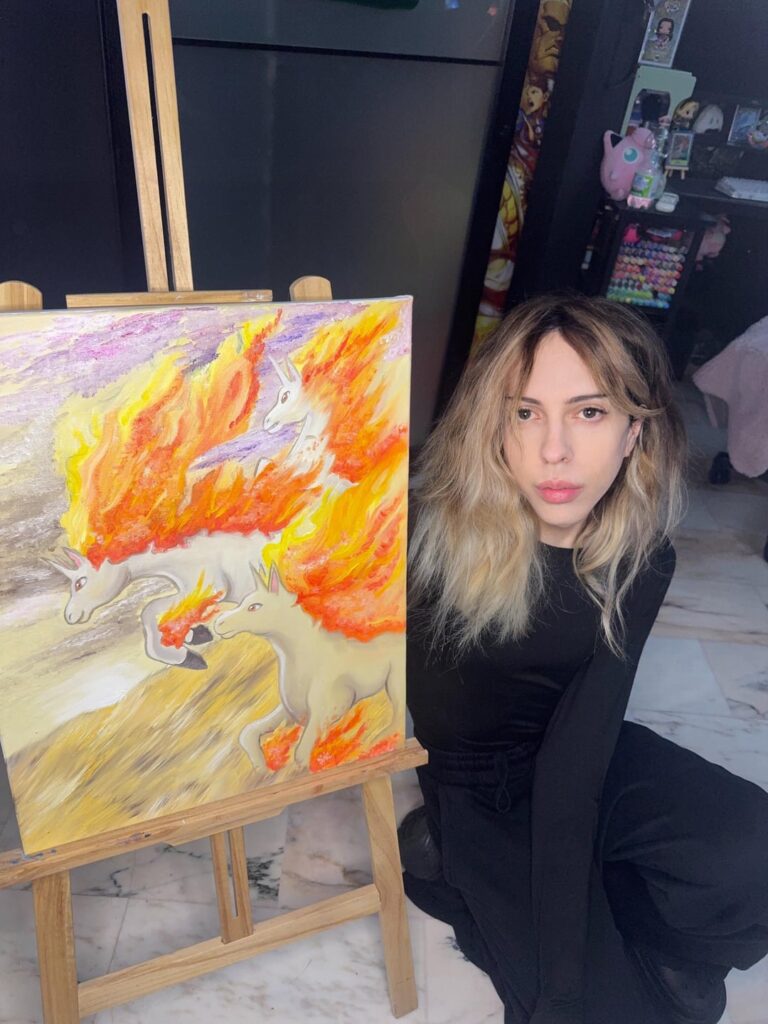 Rapidash - Pokémon pocket - oil painting 🔥