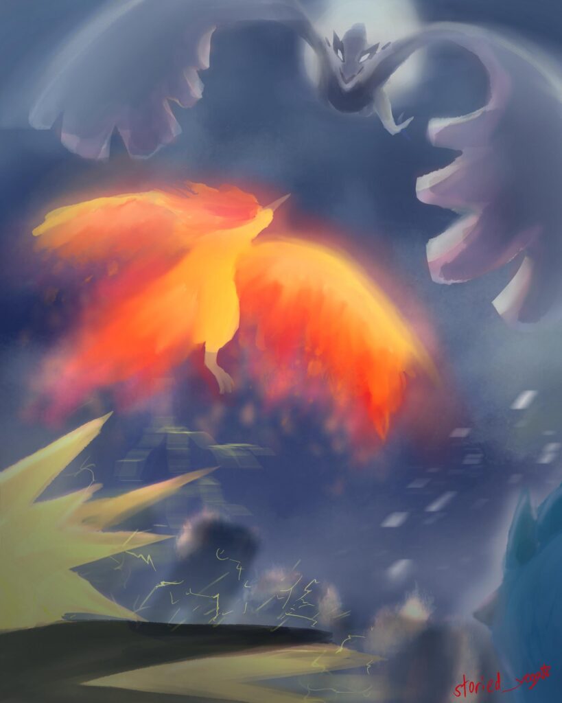 Lugia vs The Legendary Birds