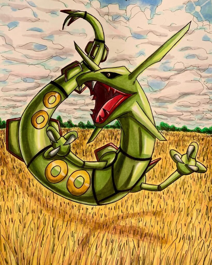 Rayquaza on Earth made by me(OC). Hope everyone enjoys.