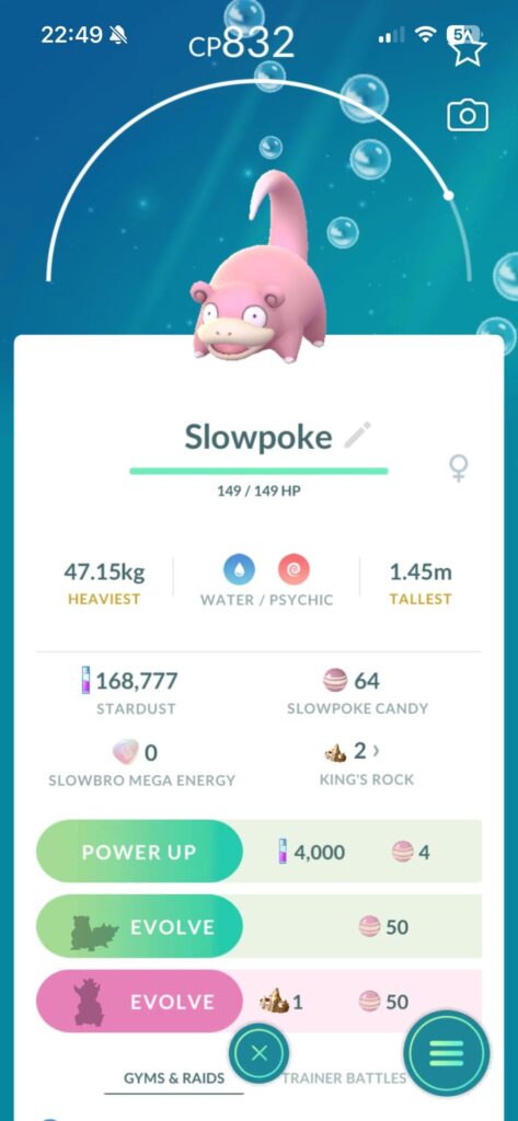Why does one of my Slowpoke not need a Kings Rock to evolve?