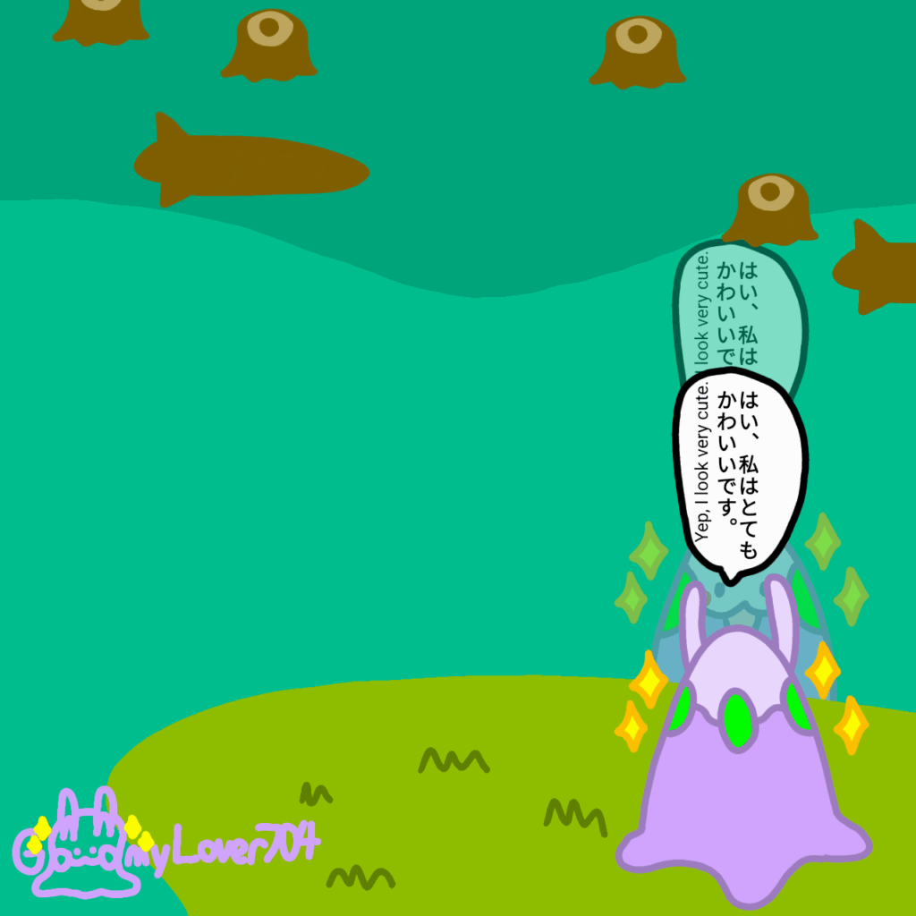 [OC] Goomy looking at his reflection