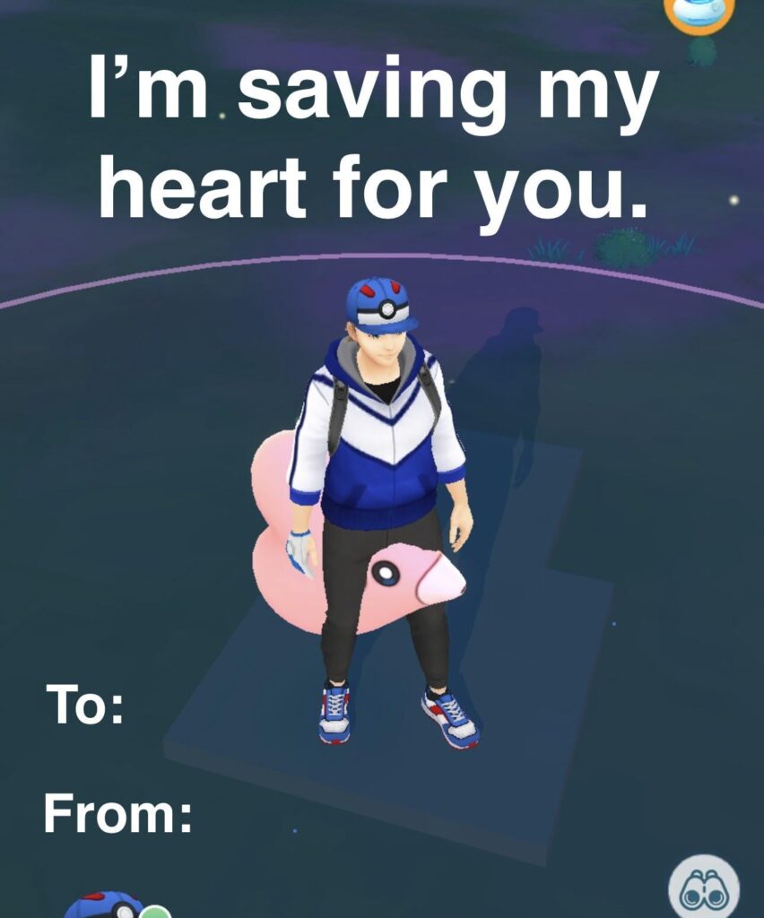 I made a Pokémon valentine
