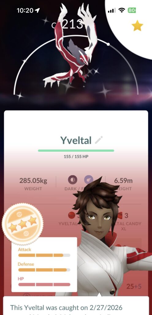 My first Yveltal, was not expecting how pretty she is!