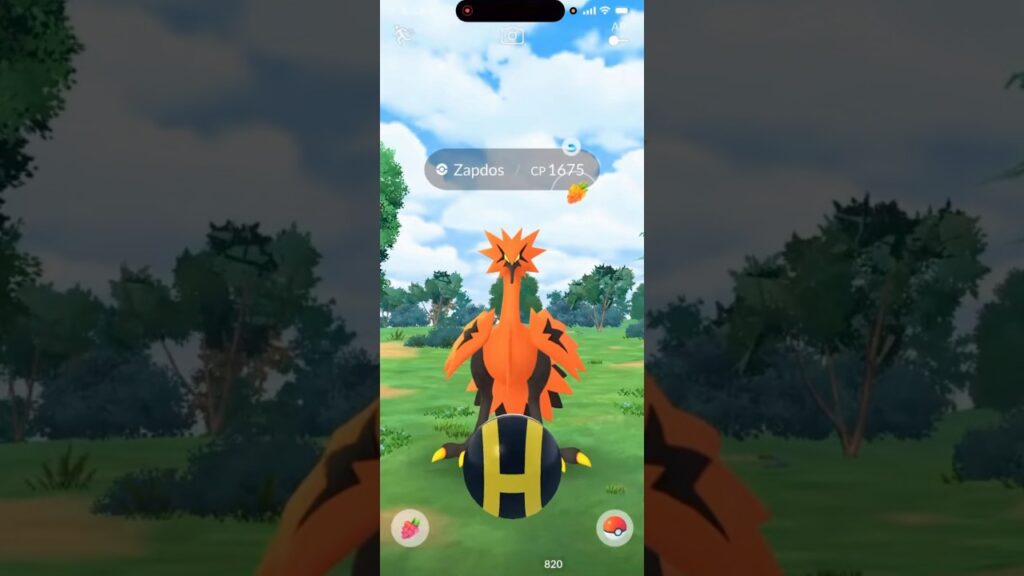 I CAUGHT THIS Galarian Bird In Pokemon Go! #shorts #pokemon